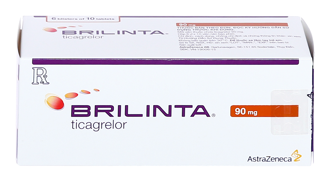 Brilinta 90mg ngừa xơ vữa động mạch
