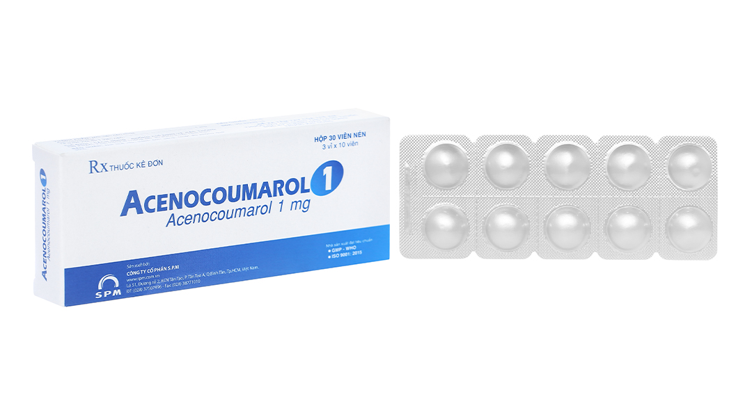 Acenocoumarol 1 SPM phòng và trị huyết khối