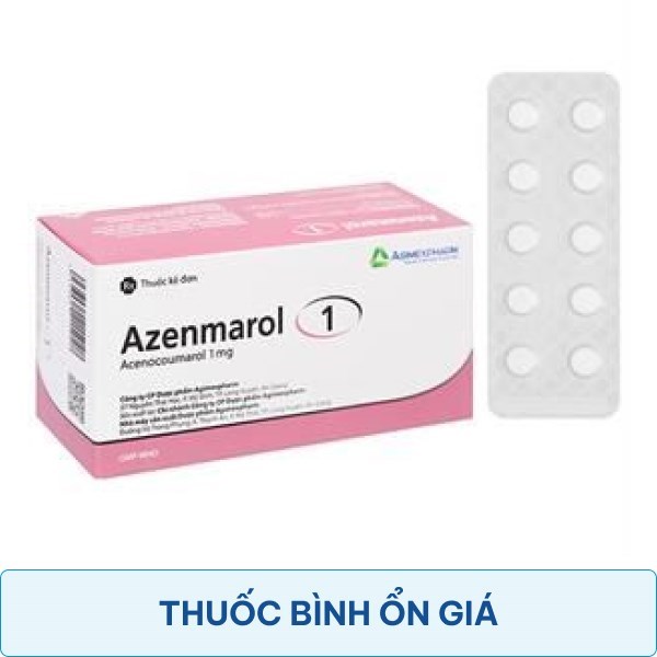 Azenmarol 1 dự phòng biến chứng huyết khối tắc mạch