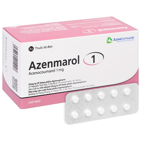 Azenmarol 1 dự phòng biến chứng huyết khối tắc mạch (10 vỉ x 10 viên ...