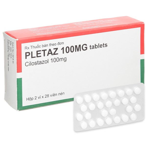 Pletaz 100mg tablets trị bệnh lý đau cách hồi ở chân (2 vỉ x 28 viên ...
