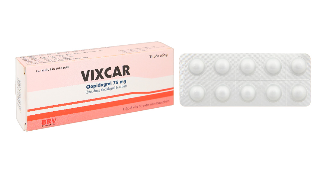 Vixcar 75mg phòng huyết khối, đột quỵ