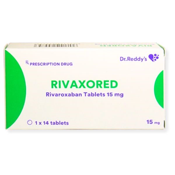 Rivaxored 15mg phòng ngừa đột quỵ, điều trị huyết khối tĩnh mạch sâu