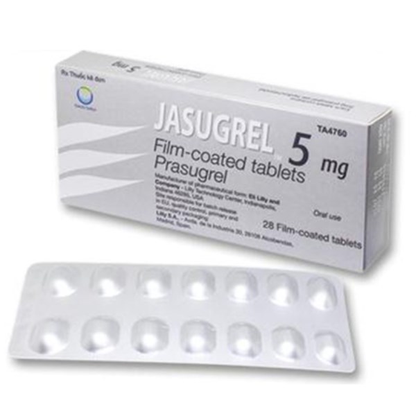 Jasugrel 5mg dự phòng biến cố huyết khối