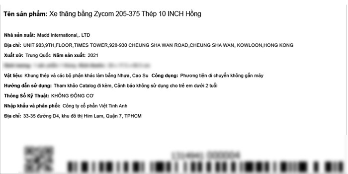 Xe Thăng Bằng Zycom 205-375 10 inch Màu Hồng