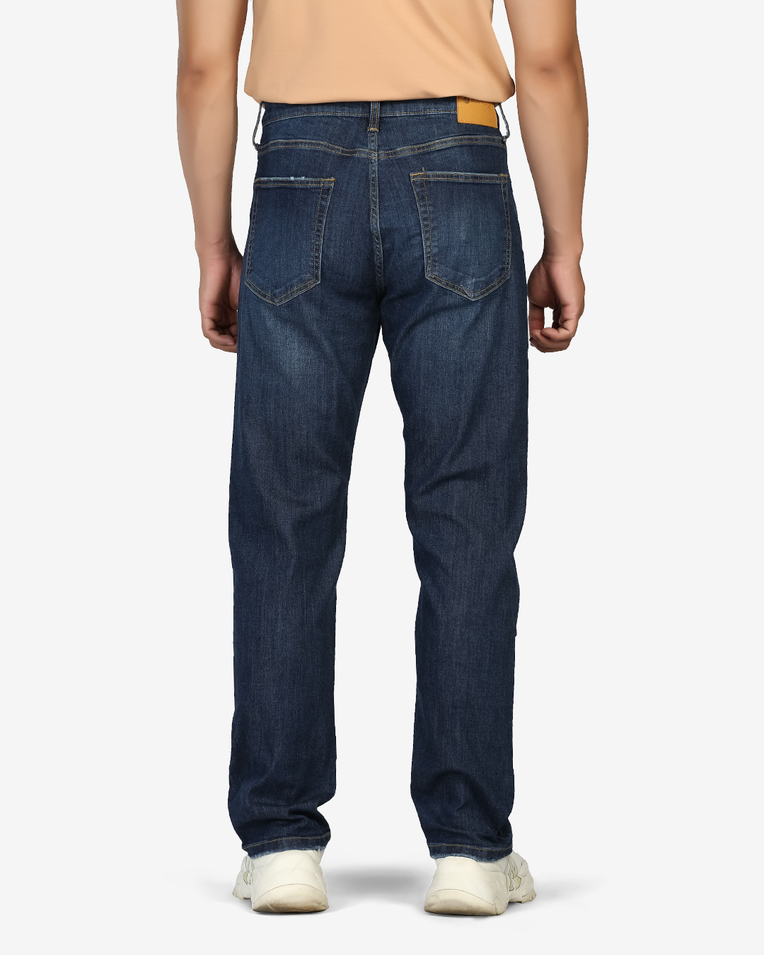 Quần jeans nam straight fit AVAFashion TNCPRTL - Xanh đậm - dark