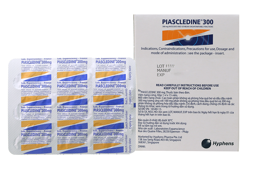 Piascledine 300 trị thoái hóa xương khớp