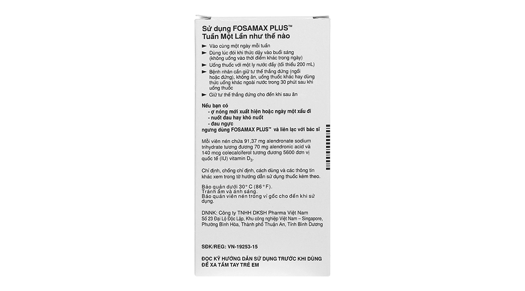 Fosamax Plus 70mg/5600IU trị loãng xương