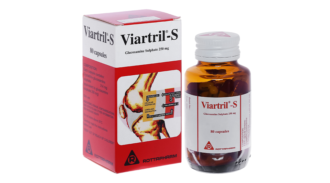 Viartril-S 250mg giảm triệu chứng thoái hóa khớp