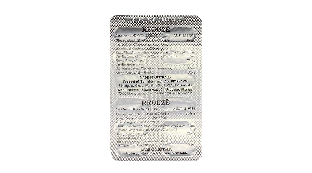 Reduze giảm triệu chứng thoái hóa khớp