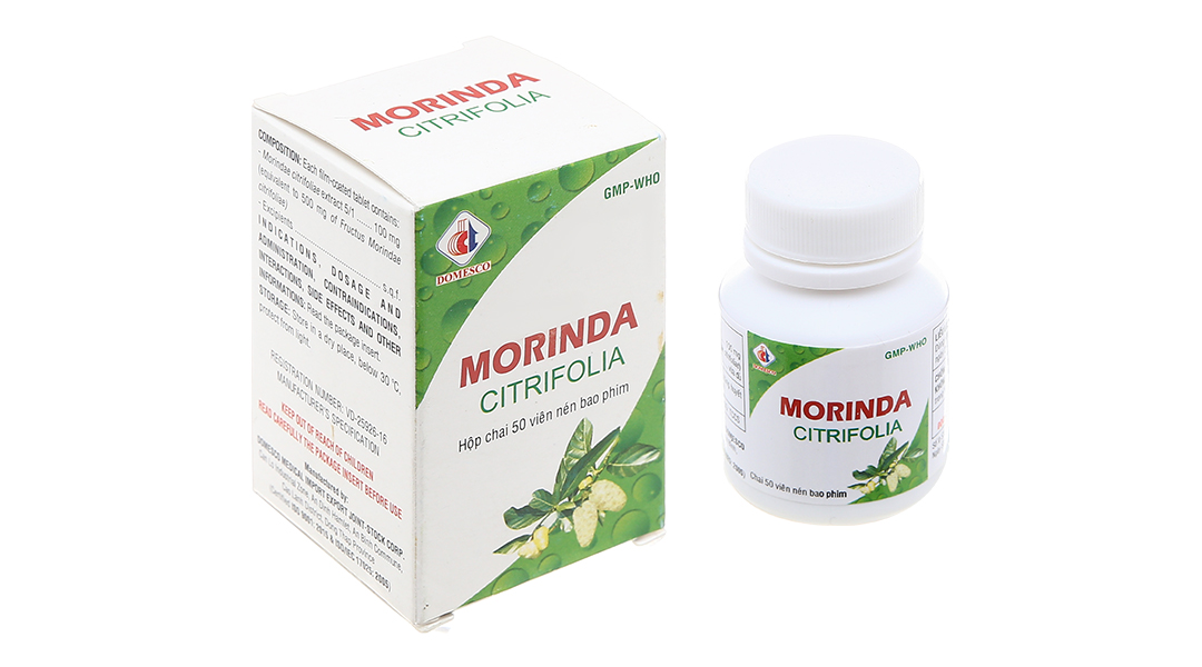 Morinda Citrifolia 100mg chai 50 viên giảm đau khớp-Nhà thuốc An Khang