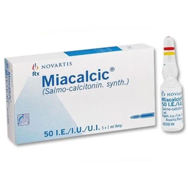 Thuốc tiêm Miacalcic 50IU/ml trị tăng canxi máu ác tính