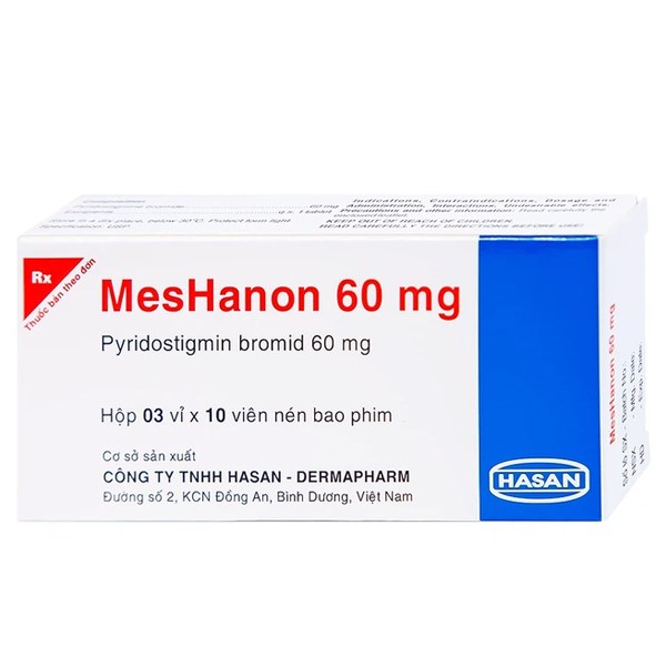 MesHanon 60mg trị nhược cơ, tắc ruột và bí tiểu sau phẫu thuật