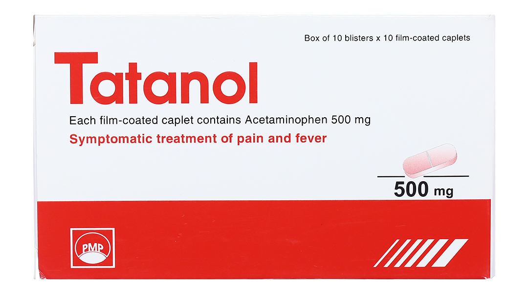 Tatanol 500mg giảm đau, hạ sốt