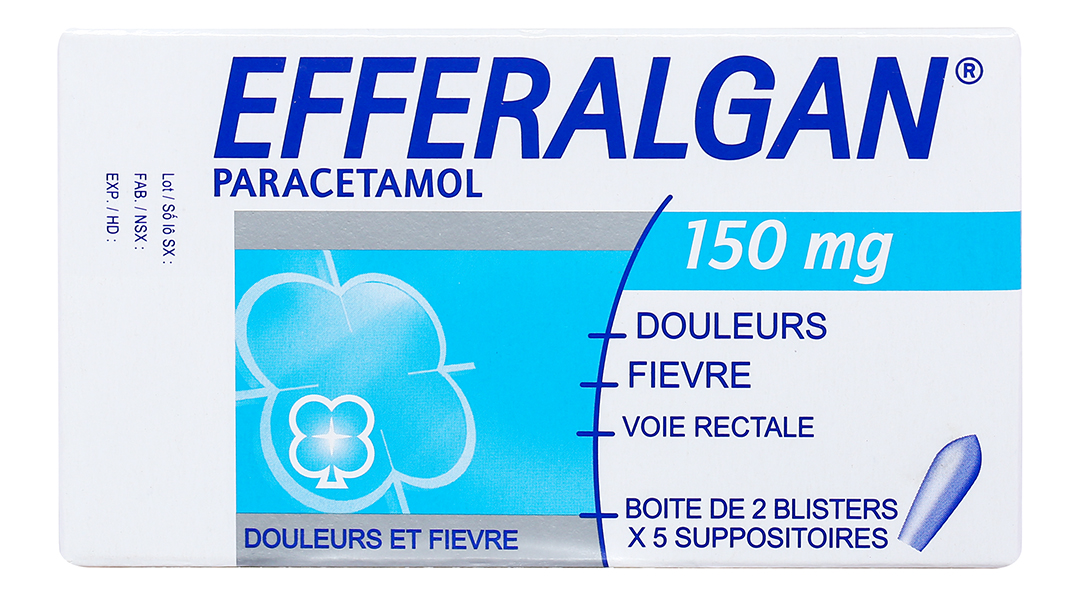 Can I use Efferalgan 150mg suppositories for children with a weight of 10kg?