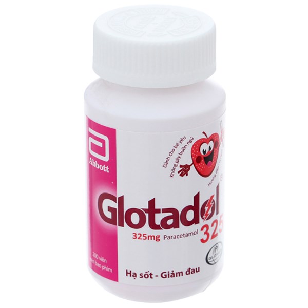 Glotadol 325mg giảm đau, hạ sốt