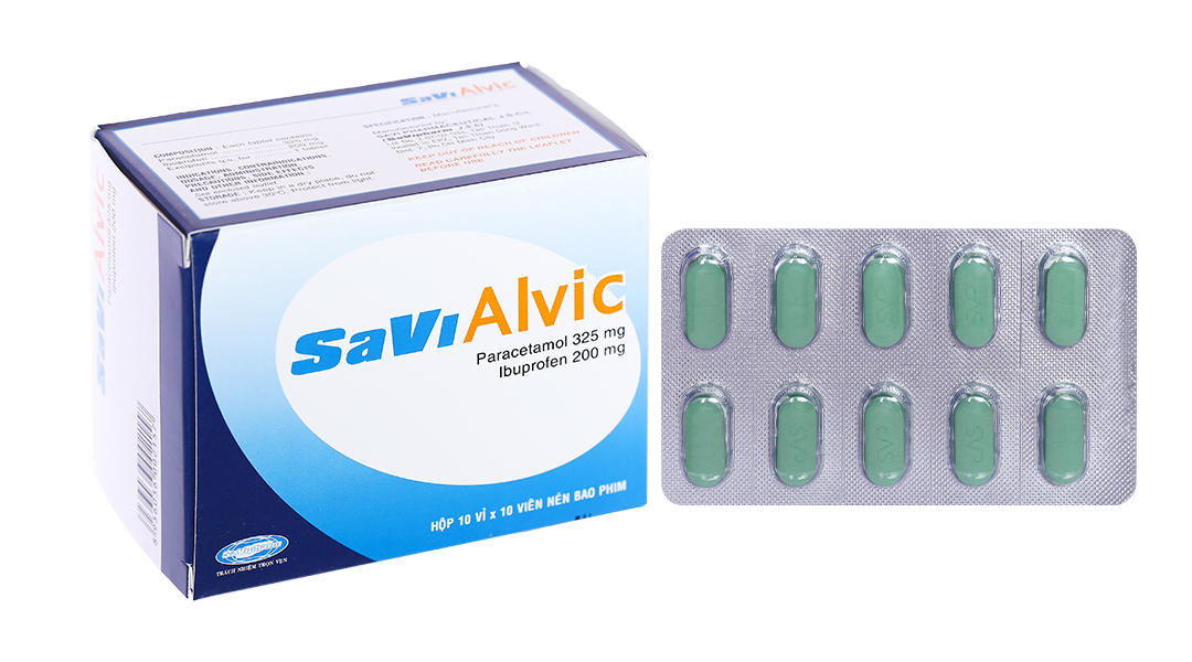 Savi Alvic trị cơn đau nhẹ đến trung bình