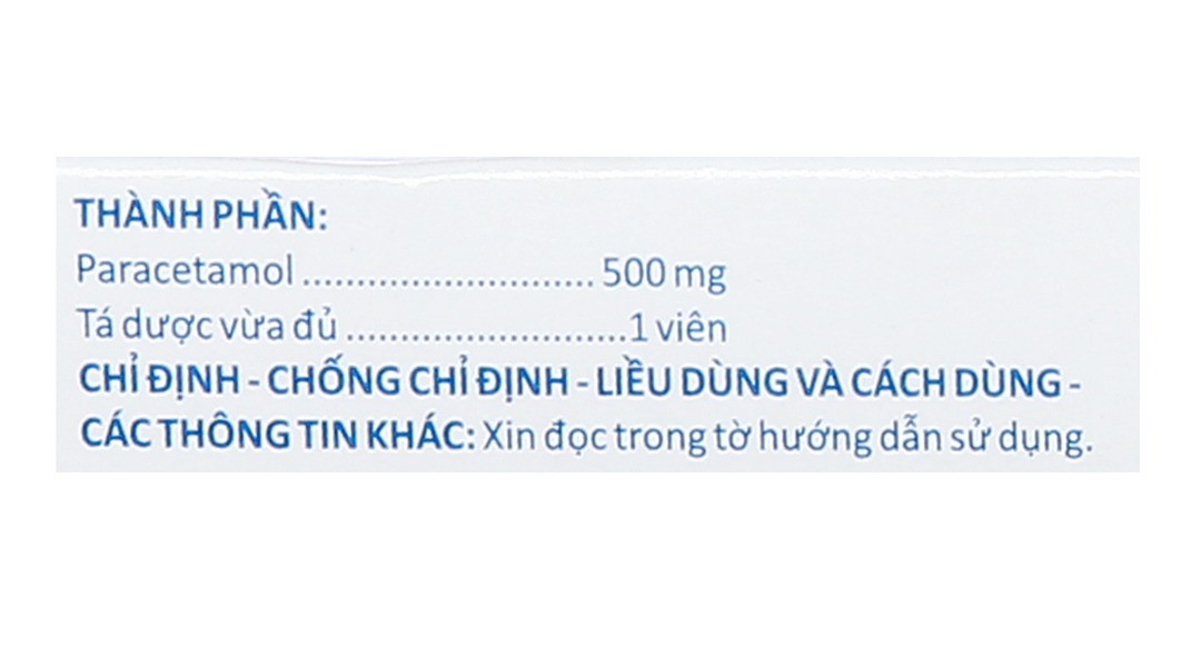Hapacol Sủi 500mg giảm đau, hạ sốt