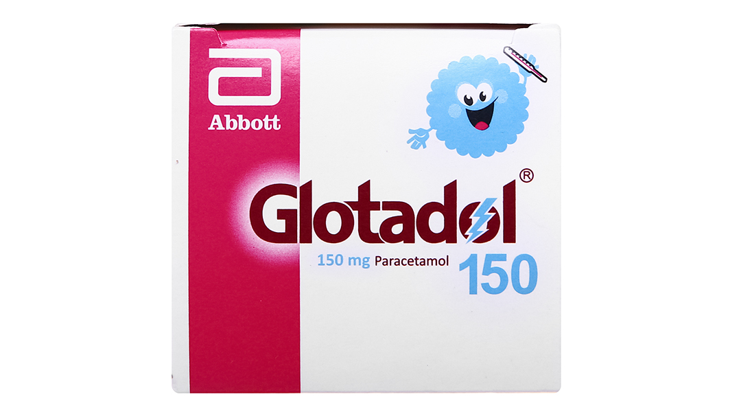 Bột pha hỗn dịch uống Glotadol 150 giảm đau, hạ sốt