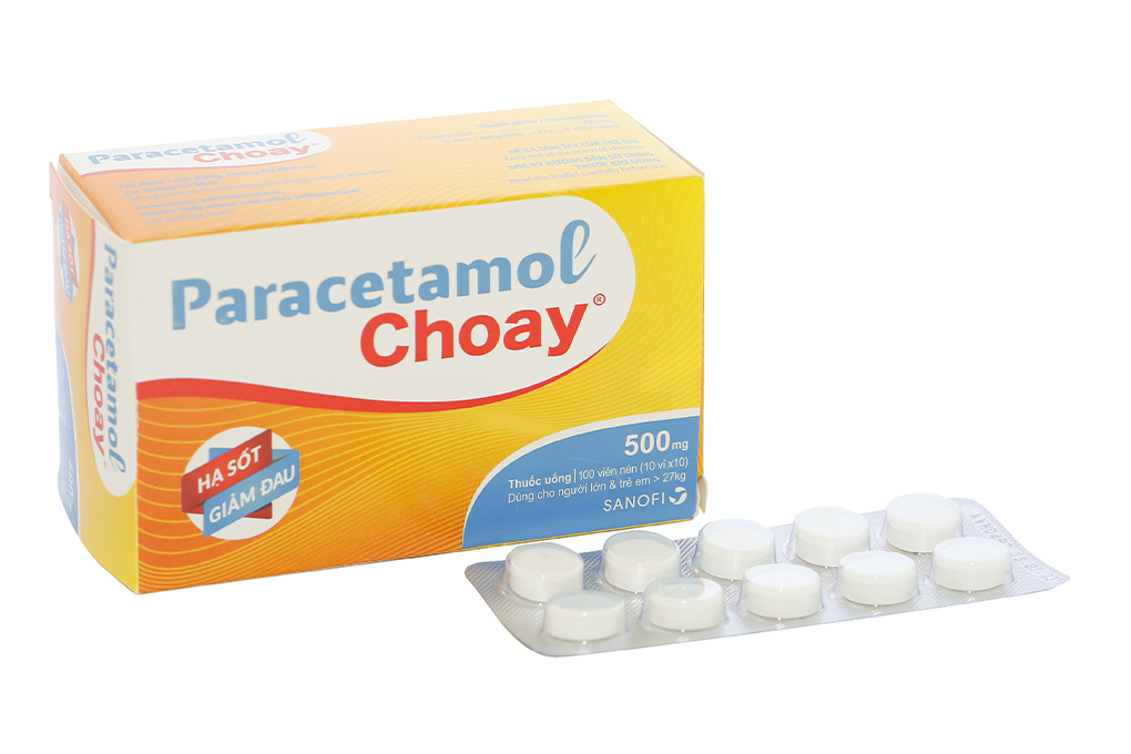Paracetamol Choay 500mg hạ sốt, giảm đau từ nhẹ đến vừa (10 vỉ x ...
