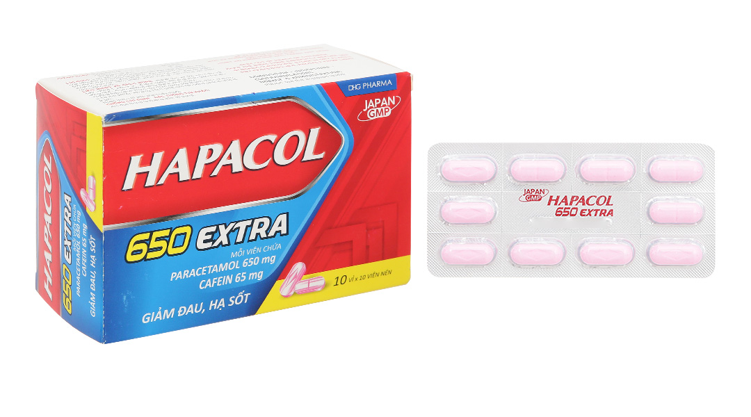 Hapacol 650 Extra giảm đau, hạ sốt (10 vỉ x 10 viên) - 05/2024 ...