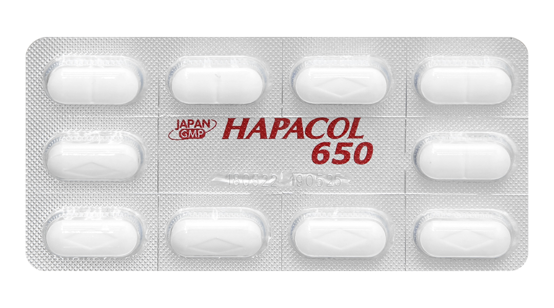 Hapacol 650 giảm đau, hạ sốt