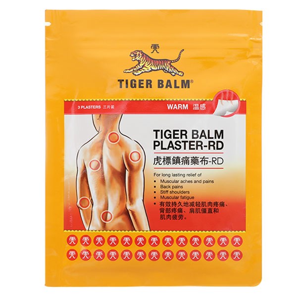 Cao dán Tiger Balm Plaster - RD giảm đau cơ, bong gân