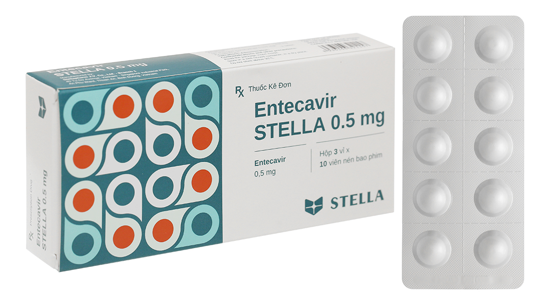 Entecavir Stella 0.5mg thuốc kháng virus, trị viêm gan B