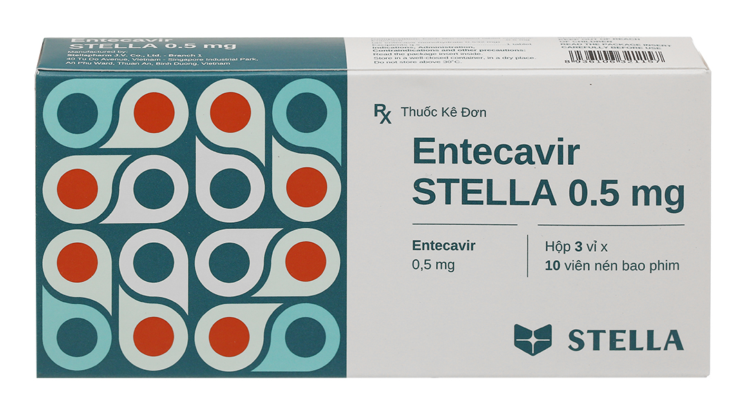 Entecavir Stella 0.5mg thuốc kháng virus, trị viêm gan B