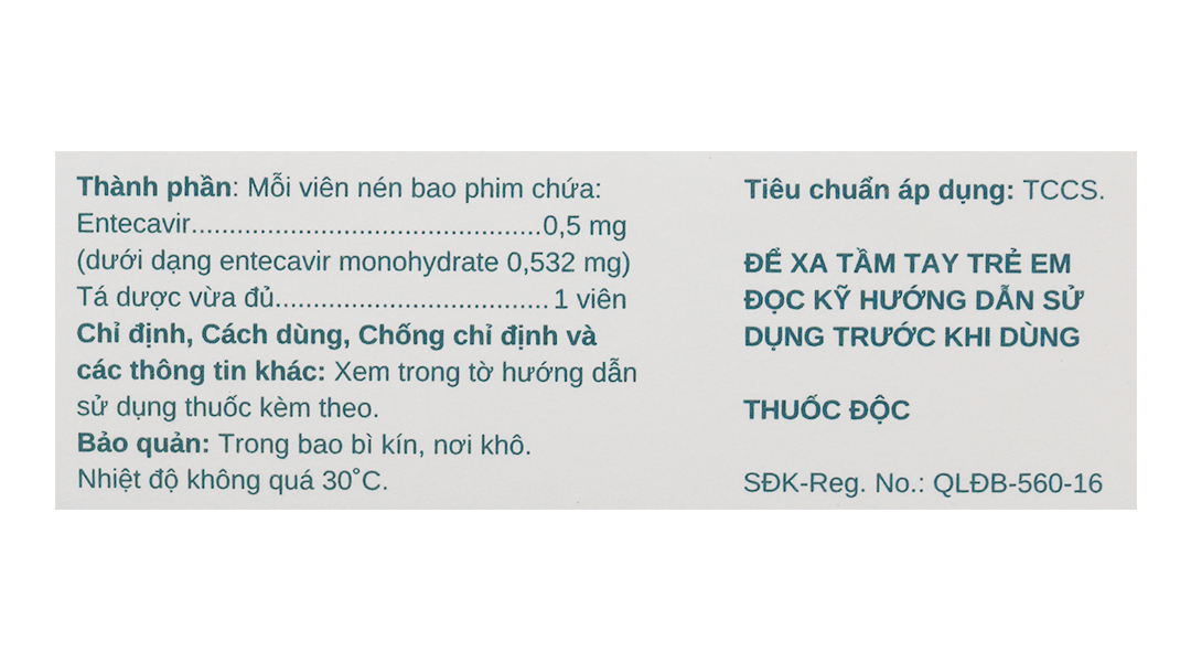 Entecavir Stella 0.5mg thuốc kháng virus, trị viêm gan B