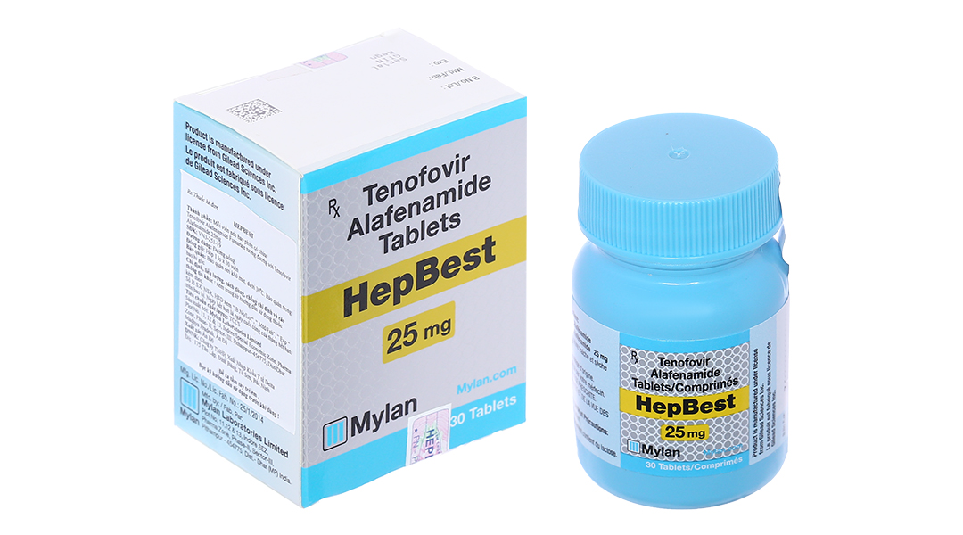 HepBest 25mg thuốc kháng virus, trị viêm gan B