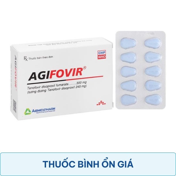 Agifovir 300mg điều trị viêm gan siêu virus B mãn tính
