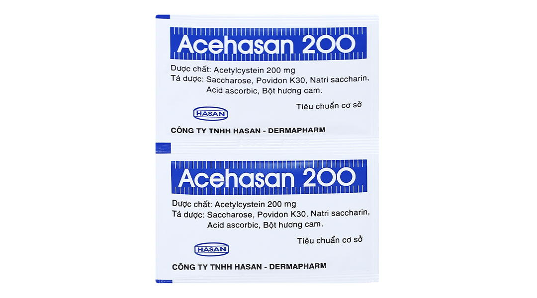 Thuốc cốm Acehasan 200 tan đàm trong bệnh lý hô hấp