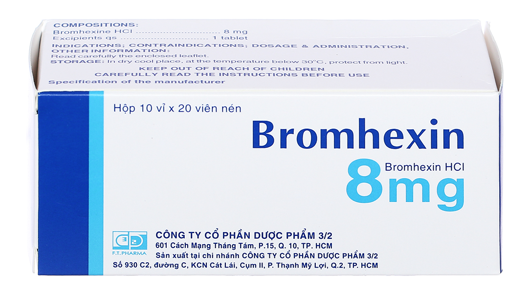 Khám phá và sử dụng thuốc ho bromhexin 8mg trong điều trị ho