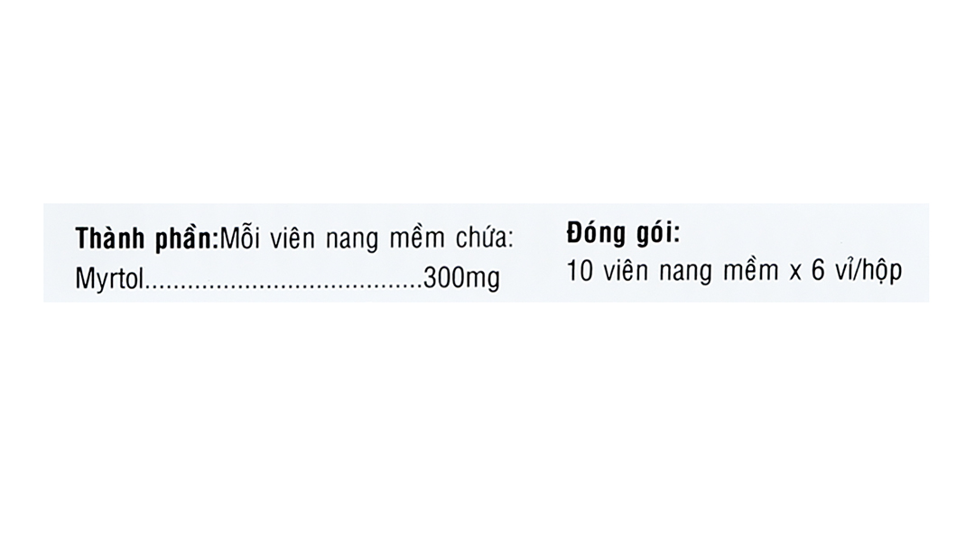 Philmyrtol 300 trị viêm phế quản, viêm xoang