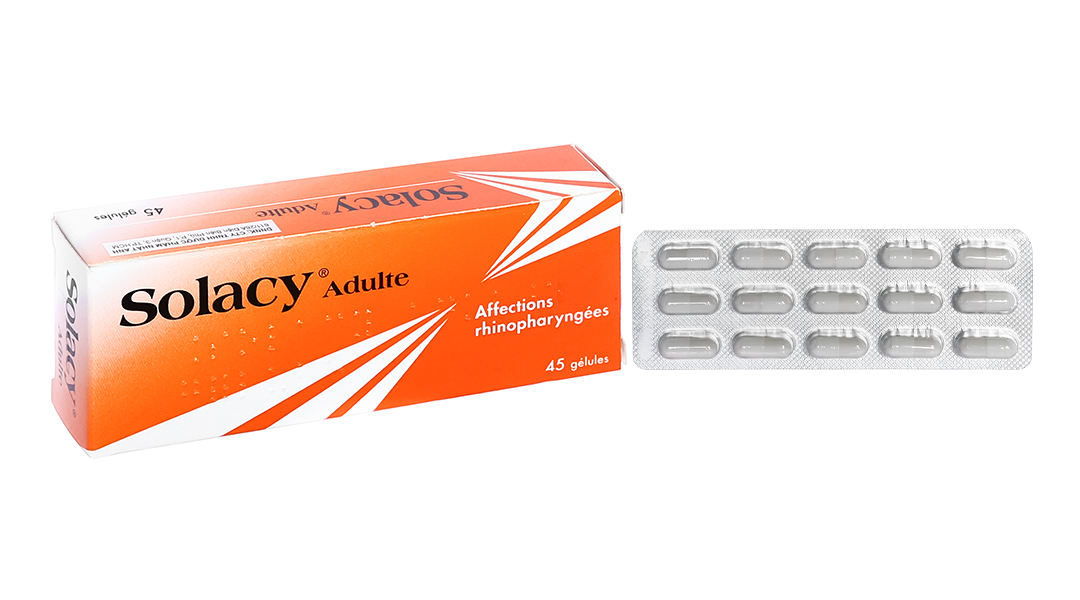 Solacy Adulte trị triệu chứng bệnh lý mũi – hầu (3 vỉ x 15 viên) -  03/2023|Nhathuocankhang.com