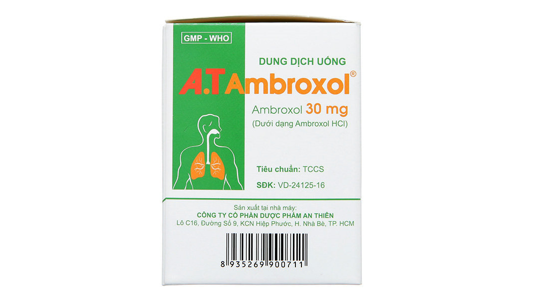 Dung dịch uống A.T Ambroxol tan đàm trong bệnh lý hô hấp (30 ống x 5ml) - 8