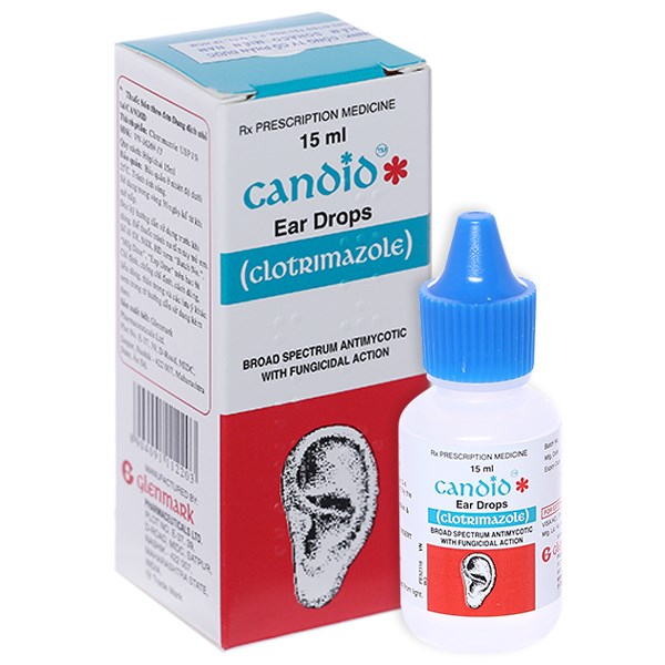 Dung dịch nhỏ tai Candid 1% trị nấm tai