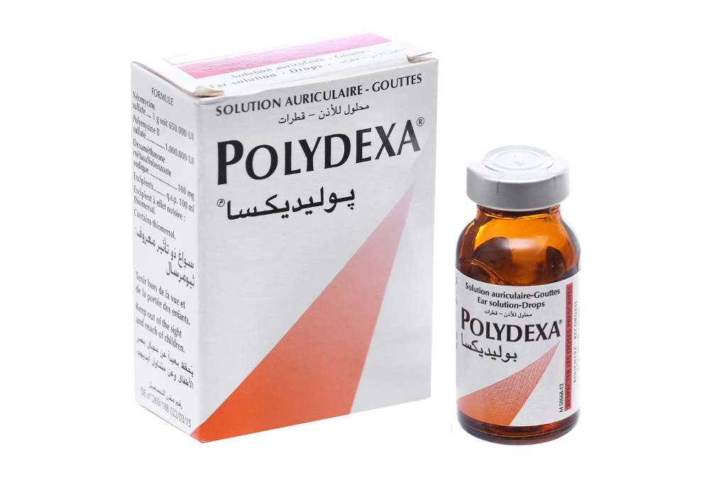 Dung dịch nhỏ tai Polydexa trị viêm tai