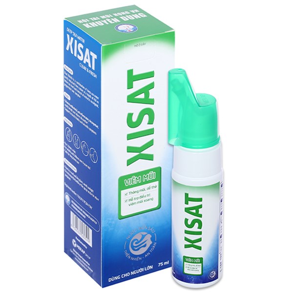 Dung dịch xịt mũi Xisat hỗ trợ giảm viêm xoang