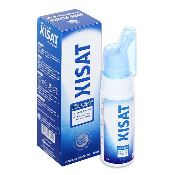 Xịt mũi Xisat Hằng Ngày giúp sát khuẩn, kháng viêm chai 75ml