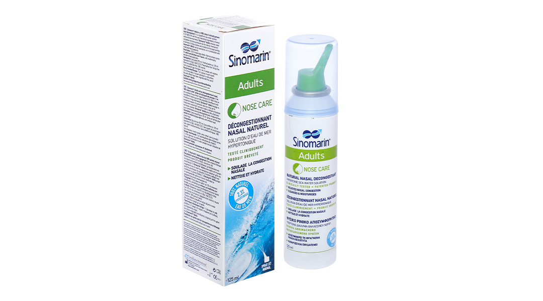 Xịt mũi Sinomarin Adults giảm nghẹt mũi