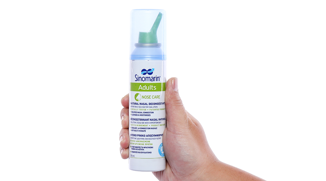 Xịt mũi Sinomarin Adults giảm nghẹt mũi