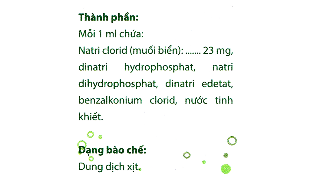 Xịt mũi Nebusal Spray 2.3% giảm nghẹt mũi