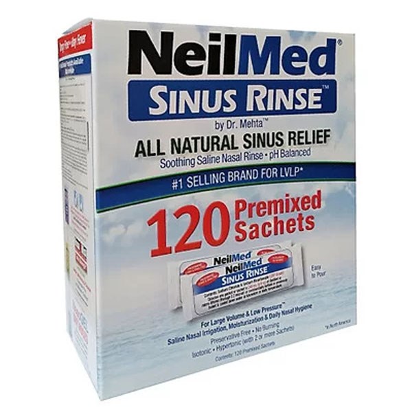 Muối vệ sinh mũi Neilmed Sinus Rinse All Natural Sinus Relief hộp 120 gói