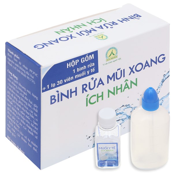 Bộ dụng cụ vệ sinh mũi Ích Nhân làm sạch khoang mũi, họng