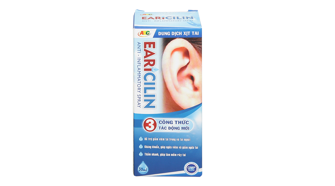 Dung dịch xịt tai ABC Earicilin 30ml