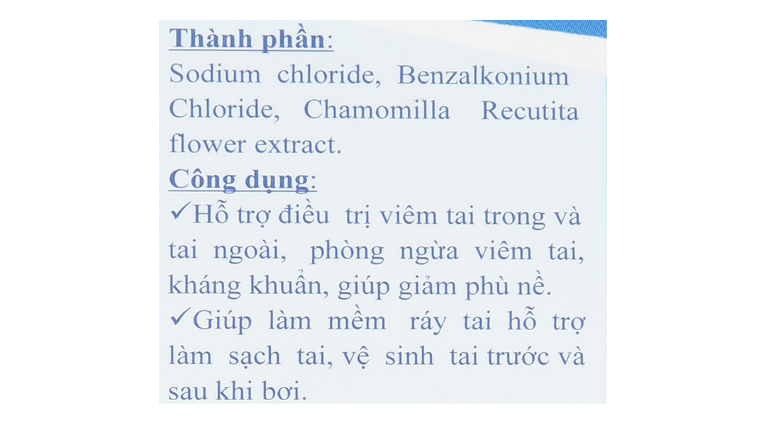 Dung dịch xịt tai ABC Earicilin 30ml