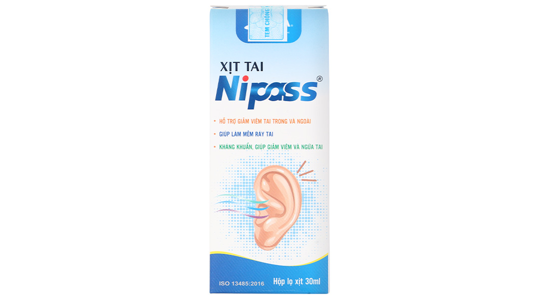 Xịt tai Nipass hỗ trợ giảm viêm tai, kháng khuẩn