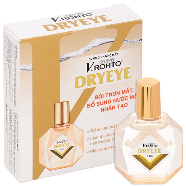 Dung dịch nhỏ mắt V.Rohto Dryeye bổ sung nước mắt nhân tạo